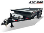 14' Stryker EDT Bumper Pull Dump Trailer 20" Side Walls - (2) 7k Axles 4267