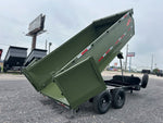 14' Horizon LZ7 Bumper Pull Dump Trailer 42" Side Walls Telescopic Lift Hydraulic Jacks - (2) 7k Axl 14681