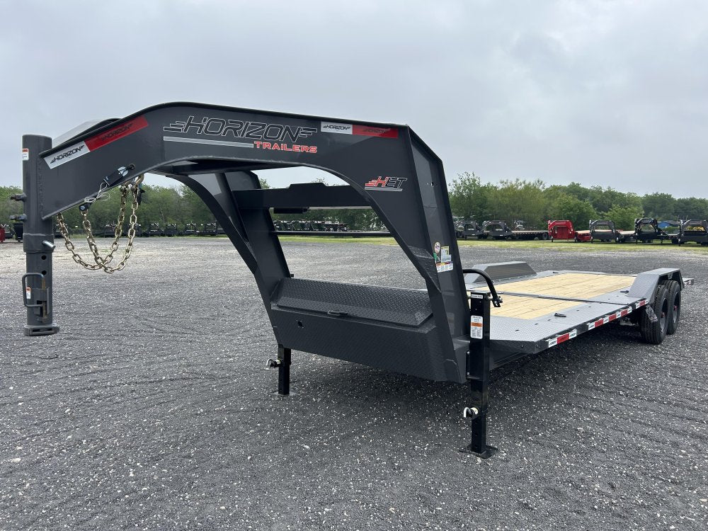 26' Horizon HET Gooseneck Equipment Tilt Trailer Drive Over Fenders - (2) 10K Axles 15457
