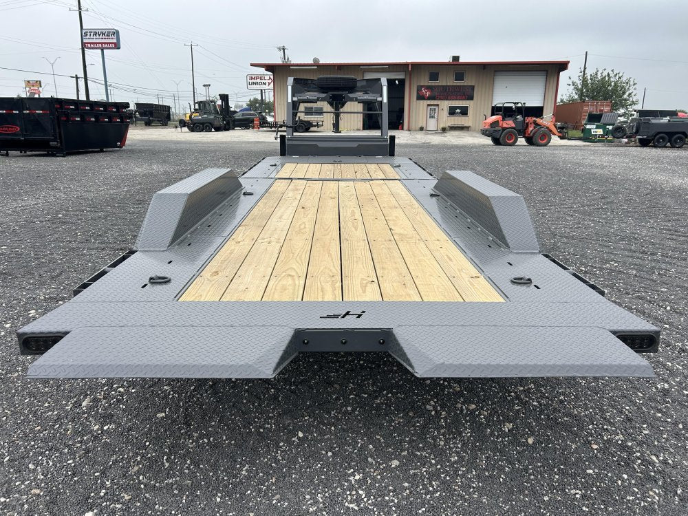 26' Horizon HET Gooseneck Equipment Tilt Trailer Drive Over Fenders - (2) 10K Axles 15457