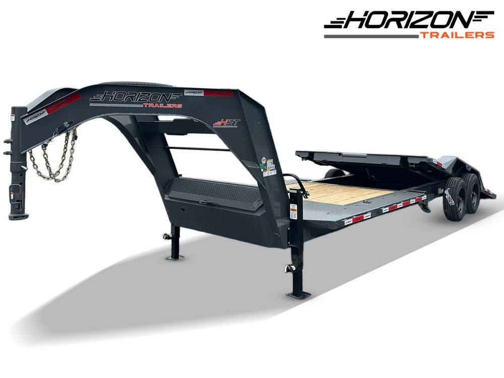 26' Horizon HET Gooseneck Equipment Tilt Trailer Drive Over Fenders - (2) 10K Axles 15457