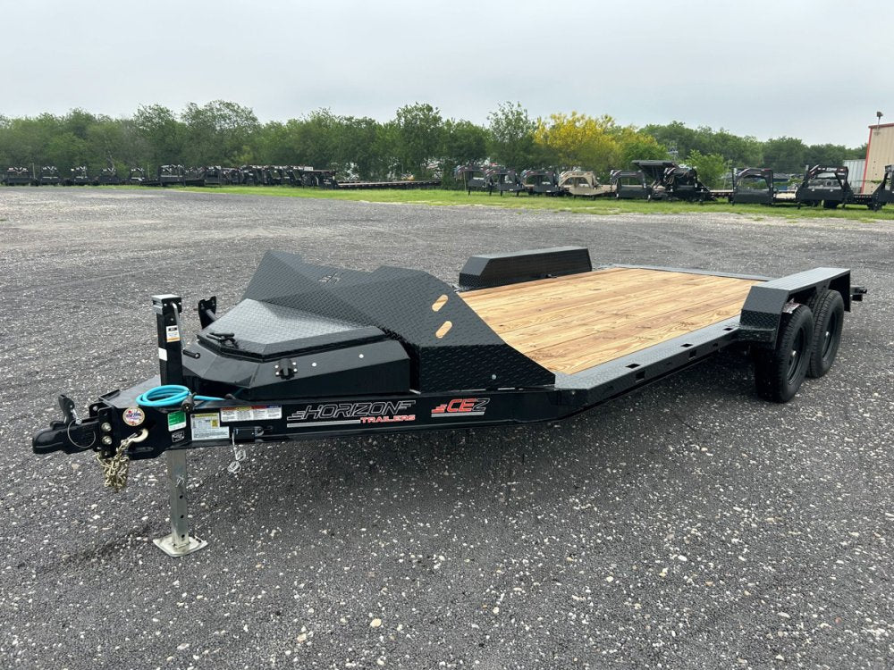 18' Horizon CEZ Bumper Pull Single Car Trailer - (2) 3.5k Axles 16085
