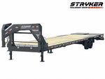 40' Stryker Gooseneck Hotshot Non-CDL Deckover Trailer Mega Ramps - (2) 7K Axles 004216