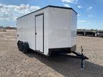 7 x 16 Outback DLX Flat Top V Nose (2) - 3500 lbs Axles 146225