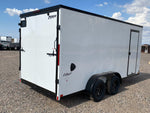 7 x 16 Outback DLX Flat Top V Nose (2) - 3500 lbs Axles 146225