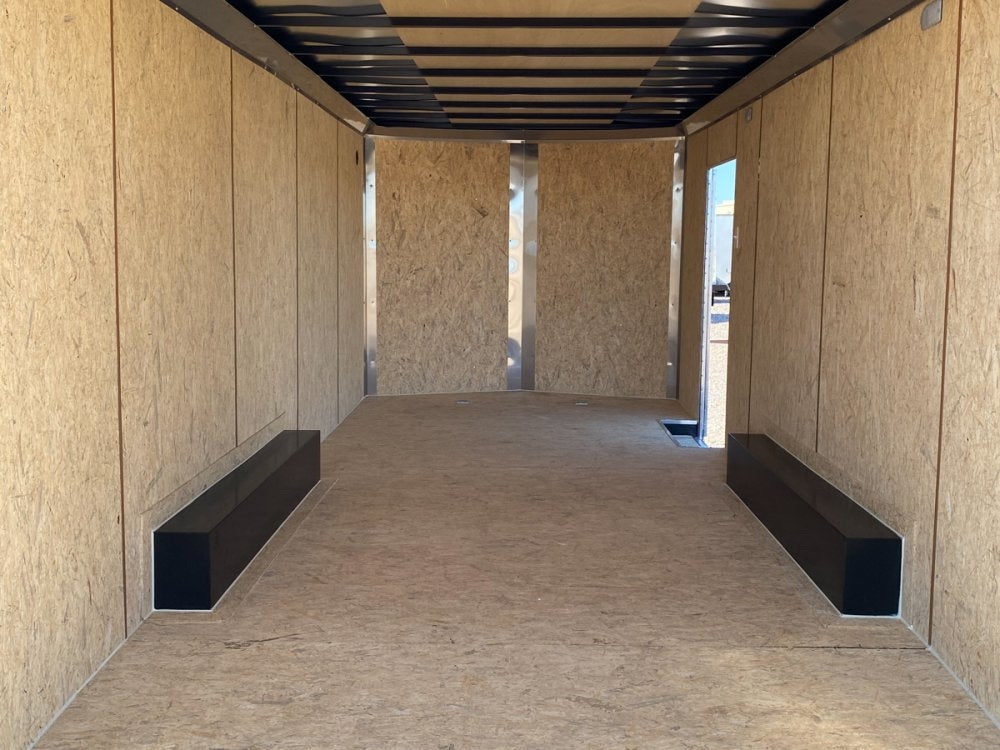 8.5 x 20 DX 10K Flat Top Sloped V Nose Car Hauler (2) - 5200 lb Axles 146217