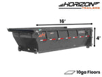 16' Horizon HDZ Roll Off Bin 4' Wall + Tarp 011201