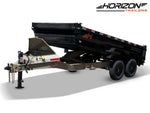 14' Horizon HZ7 Bumper Pull Dump Trailer 24" Side Walls - (2) 7K Axles 017844