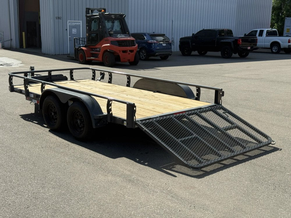 14' Horizon UTZ Bumper Pull Utility Trailer - (2) 3.5K Axles 017724