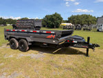 14' Horizon HZ7 Bumper Pull Dump Trailer 24" Side Walls - (2) 7K Axles 017999