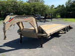 34' Horizon FYZ Gooseneck Hydraulic Dovetail Deckover Trailer - (2) 12K Axles 015564