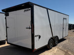 8.5 x 20 Journey SE Flat Top Sloped V Nose Car Hauler (2) 5200 lbs Axles 146231