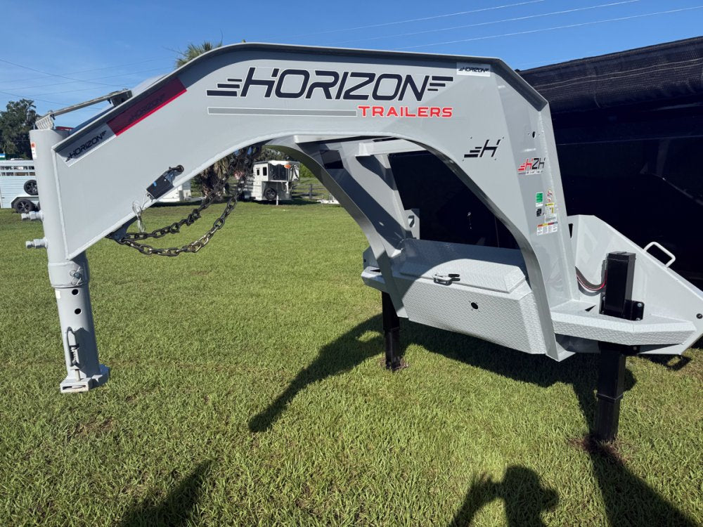 20 Horizon HZH Gooseneck Dump Trailer 48" Side Walls Hydraulic Jacks - (2) 12K Axles 016718