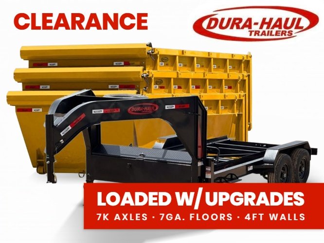 Dura Haul 16' GN Roll off Bundle (2) 7k Axles + 3 Bins w/ 4' Walls 01122B