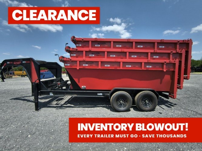 Dura Haul 16' GN Roll off Bundle (2) 7k Axles + 3 Bins w/ 4' Walls 01030B