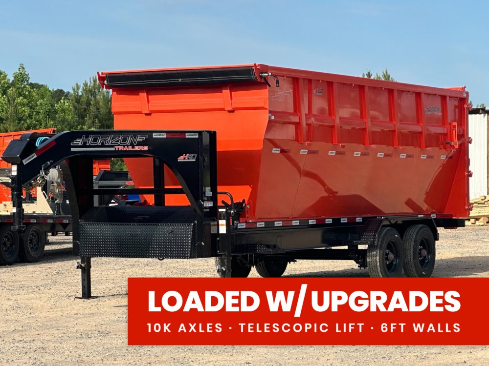 Horizon 20' HRD GN Roll off Bundle (2) 10k Axles + 1 Bin w/ 6' Walls 003992