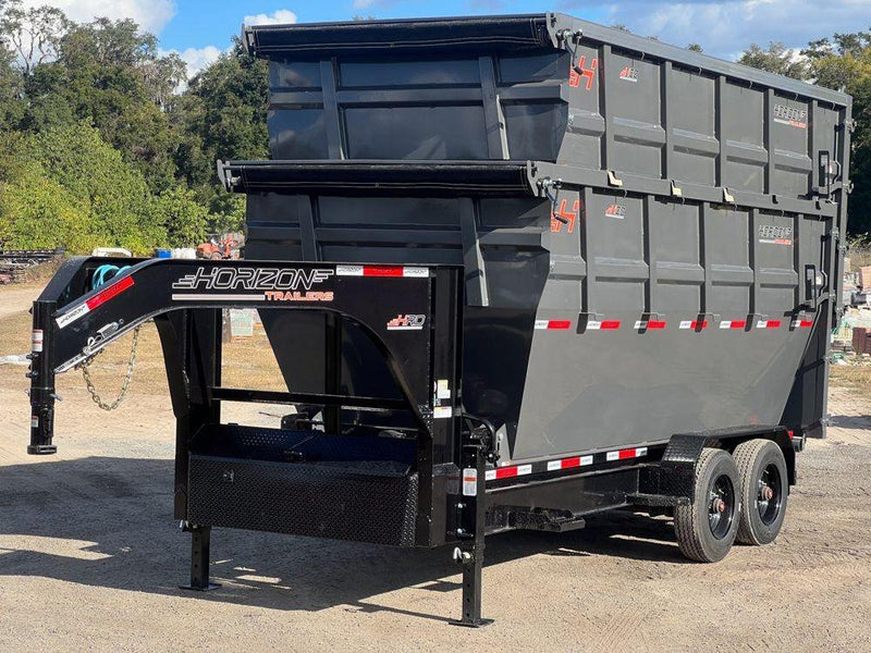Horizon 16' HRD GN Roll off Bundle (2) 10k Axles + 2 Bins w/ 6' Walls 016076