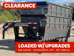 Horizon 16' HRD GN Roll off Bundle (2) 10k Axles + 2 Bins w/ 6' Walls 016076