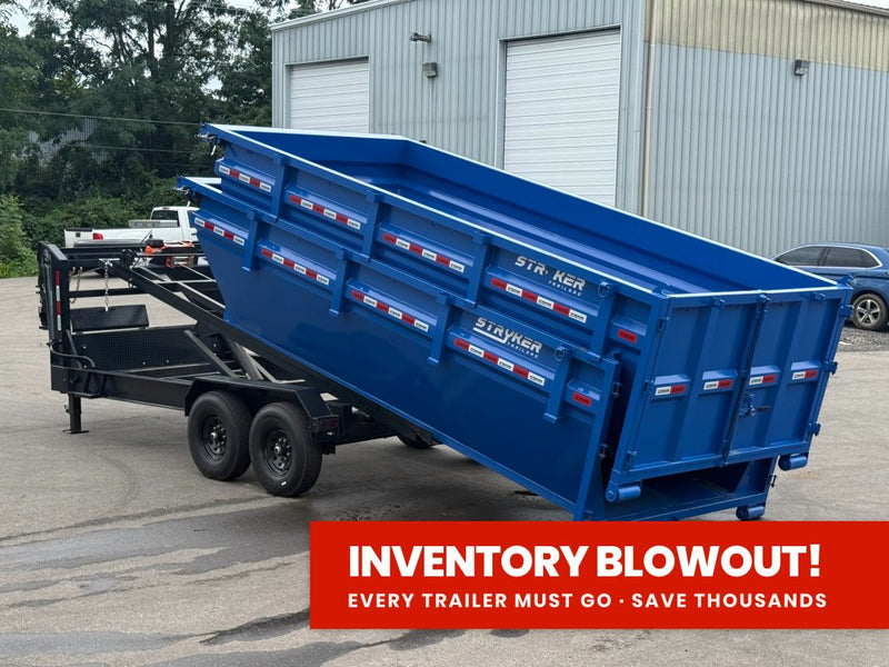 Stryker 16' GN Roll off Bundle (2) 7k Axles + 2 Bins w/ 4' Walls 003960