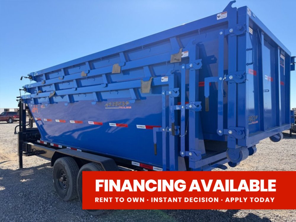 Horizon 16' RDZ GN Roll off Bundle (2) 7k Axles + 3 Bins w/ 4' Walls 015004