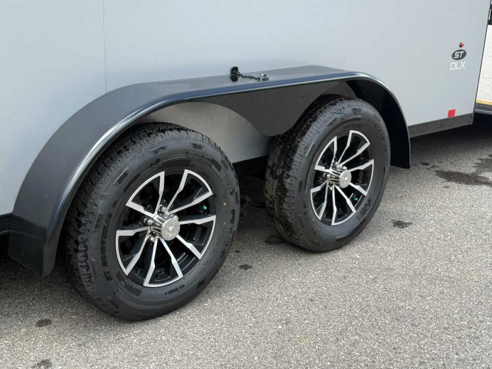 7 x 16 DX 7K Flat Top V Nose Enclosed - (2) 3500 lb Axles 140456