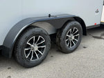 7 x 16 DX 7K Flat Top V Nose Enclosed - (2) 3500 lb Axles 140456