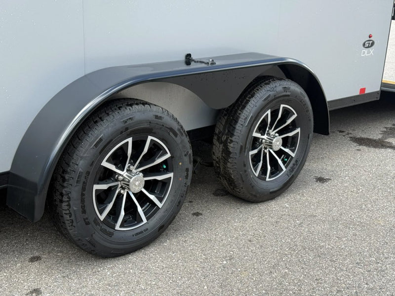 7 x 16 DX 7K Flat Top V Nose Enclosed - (2) 3500 lb Axles 140456