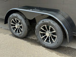 7 x 16 DX 7K Flat Top V Nose Enclosed - (2) 3500 lb Axles 140455