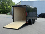 7 x 16 DX 7K Flat Top V Nose Enclosed - (2) 3500 lb Axles 140455
