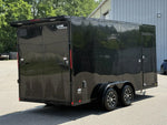 7 x 16 DX 7K Flat Top V Nose Enclosed - (2) 3500 lb Axles 140455