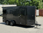 7 x 16 DX 7K Flat Top V Nose Enclosed - (2) 3500 lb Axles 140455