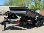14' Horizon HZ7 Bumper Pull Dump Trailer 24" Side Walls - (2) 7K Axles 18002