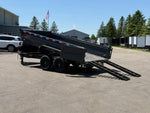 14' Horizon HZ7 Bumper Pull Dump Trailer 24" Side Walls - (2) 7K Axles 18002