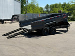 14' Horizon HZ7 Bumper Pull Dump Trailer 24" Side Walls - (2) 7K Axles 18002