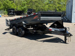 14' Horizon HZ7 Bumper Pull Dump Trailer 24" Side Walls - (2) 7K Axles 18002