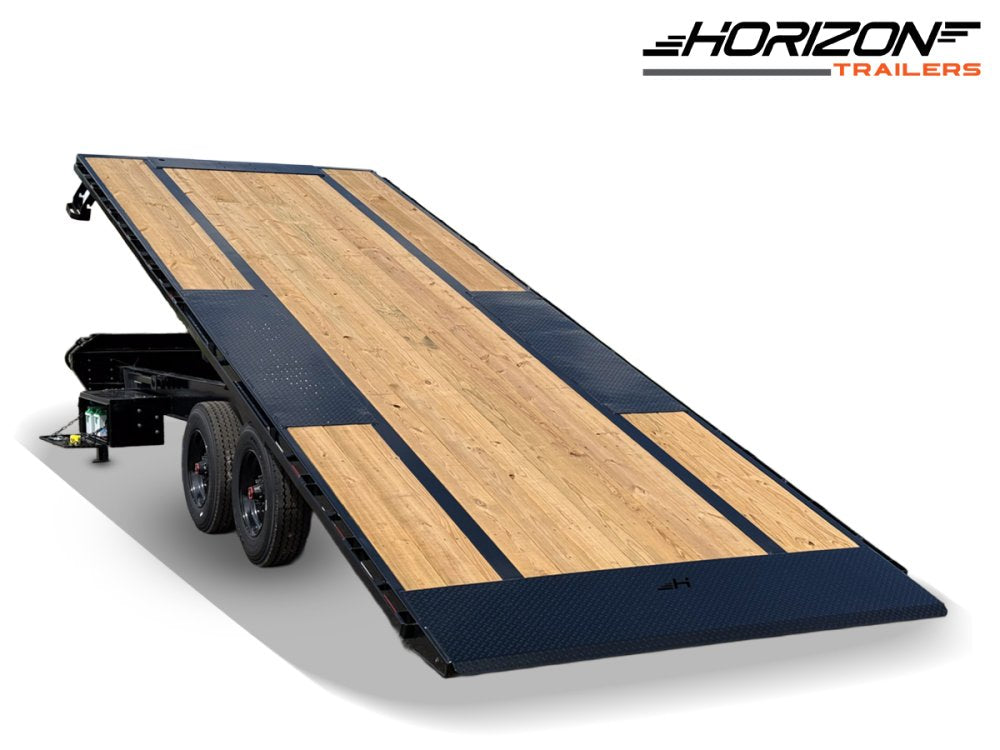 24' Horizon FFT Bumper Pull Full Deckover TIlt Trailer - (2) 10K Axles 018031