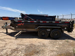 14' Horizon HZ7 Bumper Pull Dump Trailer 24" Side Walls - (2) 7K Axles 017845