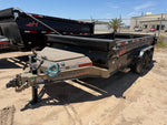 14' Horizon HZ7 Bumper Pull Dump Trailer 24" Side Walls - (2) 7K Axles 017845