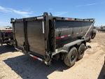 14' Horizon HZ7 Bumper Pull Dump Trailer 24" Side Walls - (2) 7K Axles 017756