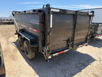 14' Horizon HZ7 Bumper Pull Dump Trailer 24" Side Walls - (2) 7K Axles 017756