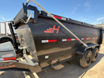 14' Horizon HZ7 Bumper Pull Dump Trailer 24" Side Walls - (2) 7K Axles 017756