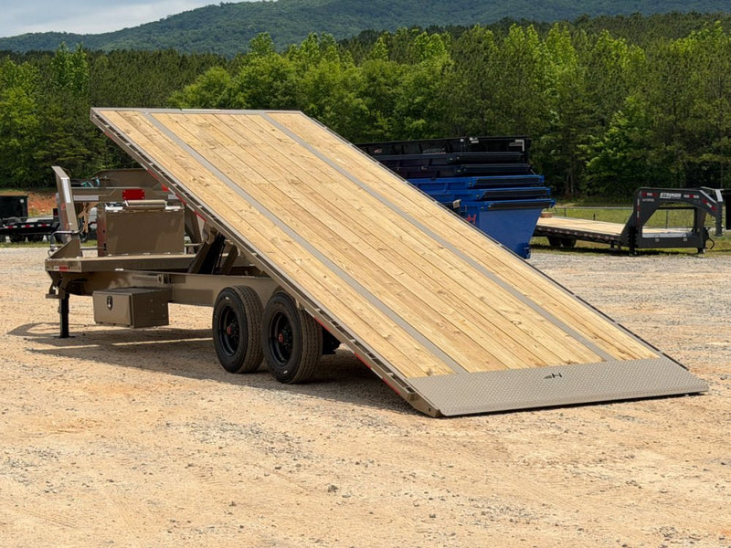 28' Horizon FTS Gooseneck Hydraulic Deckover Tilt Trailer - (2) 10K Axles 16542