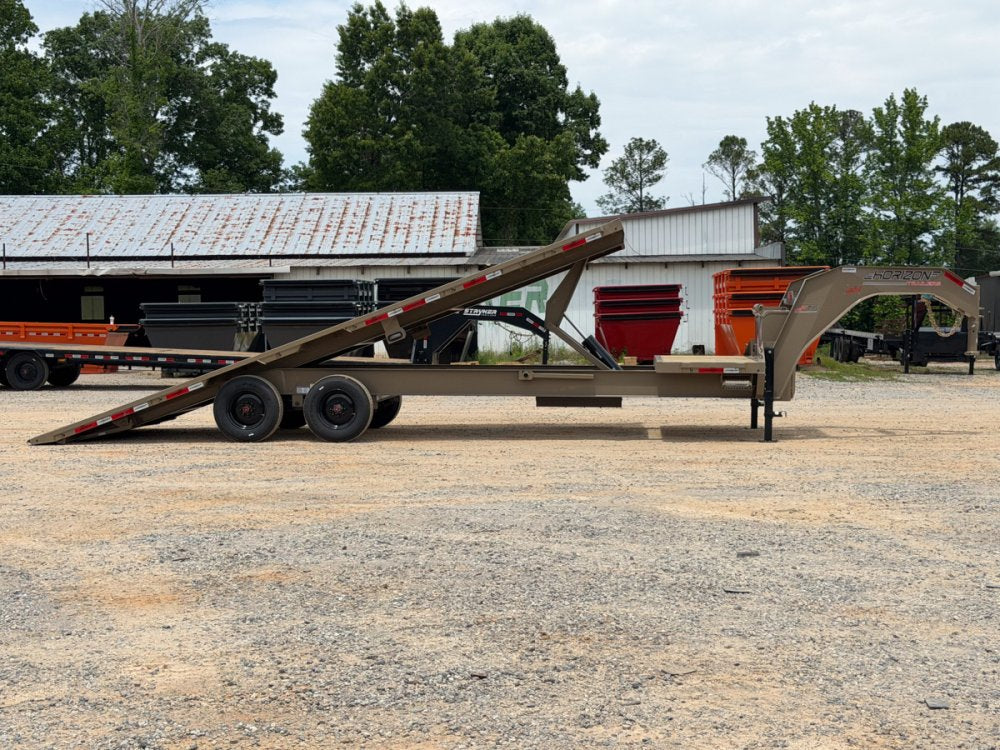 28' Horizon FTS Gooseneck Hydraulic Deckover Tilt Trailer - (2) 10K Axles 16542