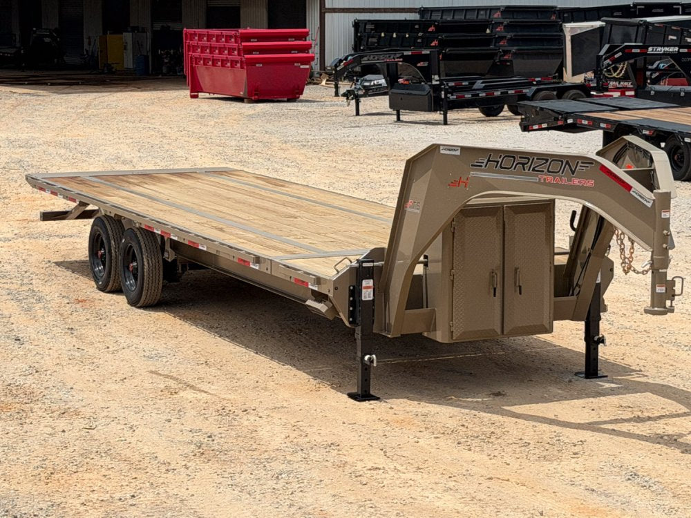 28' Horizon FTS Gooseneck Hydraulic Deckover Tilt Trailer - (2) 10K Axles 16542