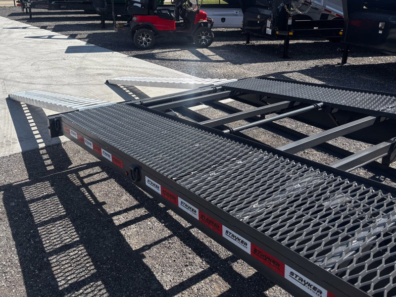 36' Stryker Bumper Pull Mesh Deck Multi Car Hauler - (2) 8k Axles 004571