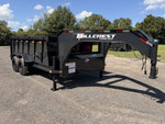 14' Hillcrest Gooseneck Dump Trailer Telescopic 40" Side Walls - (2) 7K Axles 004439