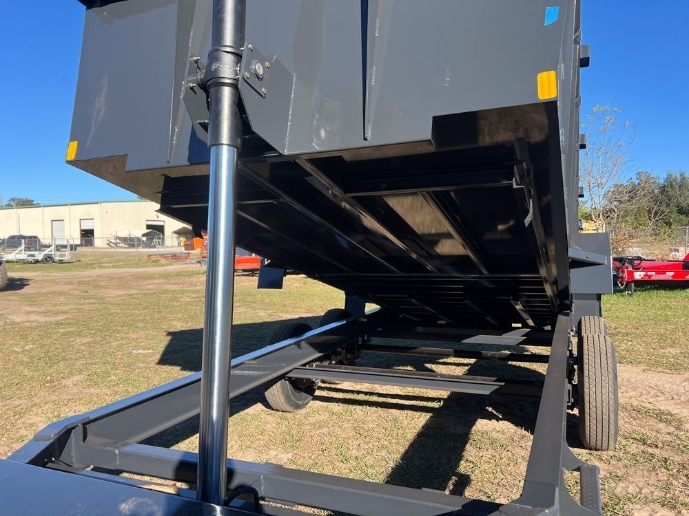 16' Hillcrest Bumper Pull Dump Trailer Telescopic 40" Side Walls - (2) 7K Axles 000034