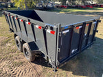 16' Hillcrest Bumper Pull Dump Trailer Telescopic 40" Side Walls - (2) 7K Axles 000034