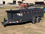 16' Hillcrest Bumper Pull Dump Trailer Telescopic 40" Side Walls - (2) 7K Axles 000034