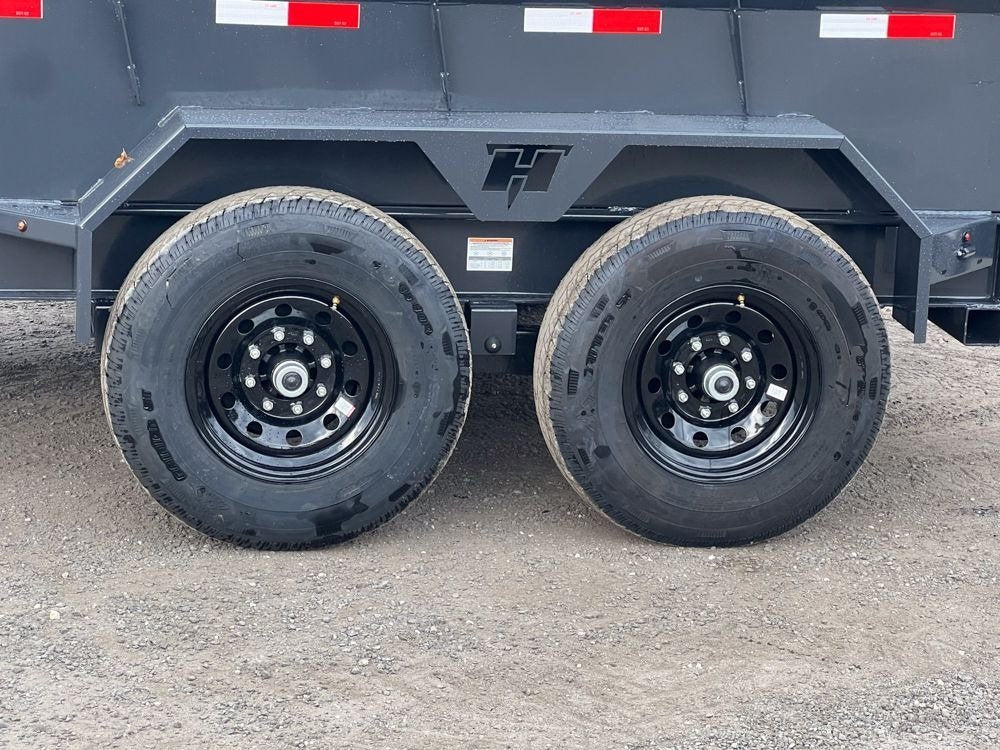 14' Hillcrest Bumper Pull Dump Trailer Telescopic 24" Side Walls - (2) 7k Axles 000105